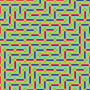 Color Rhombus tile tessellation pattern illustration