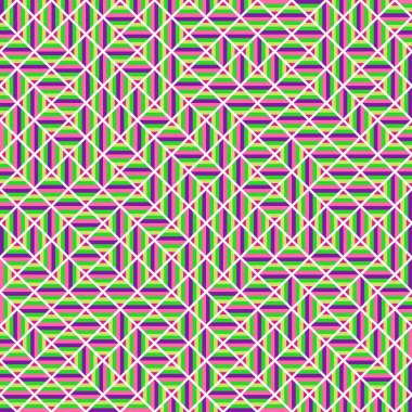 Color Rhombus tile tessellation pattern illustration