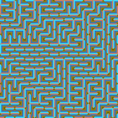 Color Rhombus tile tessellation pattern illustration