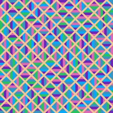 Color Rhombus tile tessellation pattern illustration