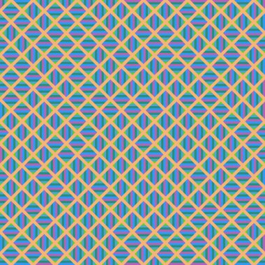 Color Rhombus tile tessellation pattern illustration