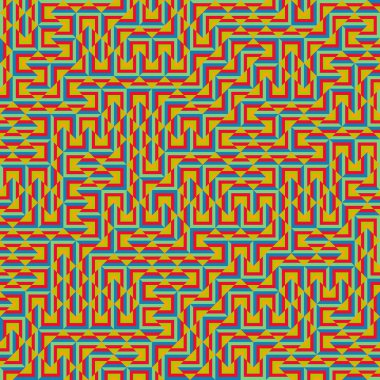 Color Rhombus tile tessellation pattern illustration