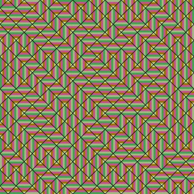 Color Rhombus tile tessellation pattern illustration