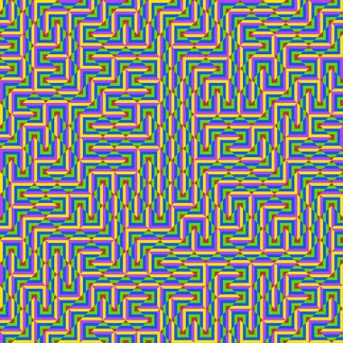 Color Rhombus tile tessellation pattern illustration