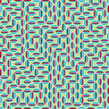 Color Rhombus tile tessellation pattern illustration
