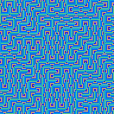 Color Rhombus tile tessellation pattern illustration