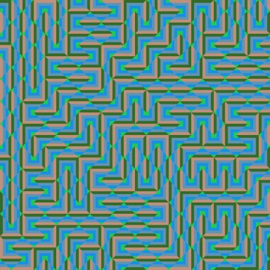 Color Rhombus tile tessellation pattern illustration