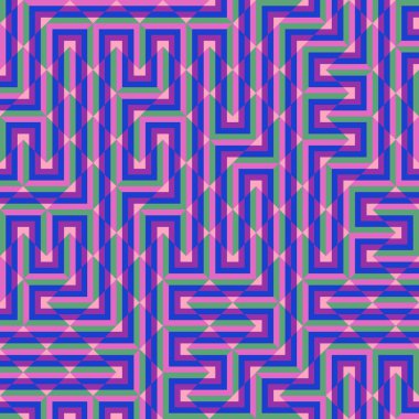 Color Rhombus tile tessellation pattern illustration