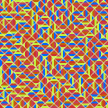 Color Rhombus tile tessellation pattern illustration