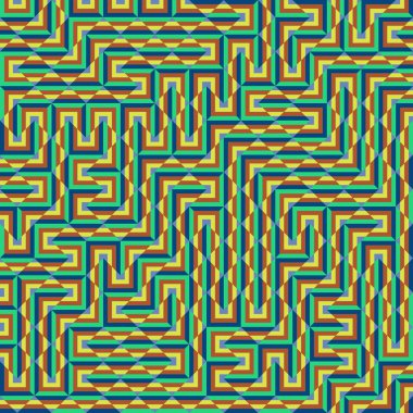 Color Rhombus tile tessellation pattern illustration