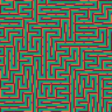 Color Rhombus tile tessellation pattern illustration