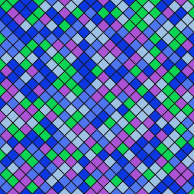 Color Rhombus tile tessellation pattern illustration