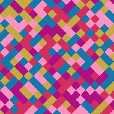 Color Rhombus tile tessellation pattern illustration