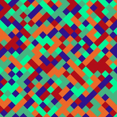 Color Rhombus tile tessellation pattern illustration