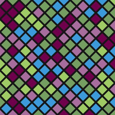 Color Rhombus tile tessellation pattern illustration