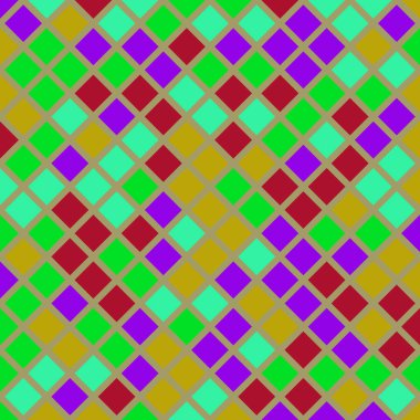 Color Rhombus tile tessellation pattern illustration