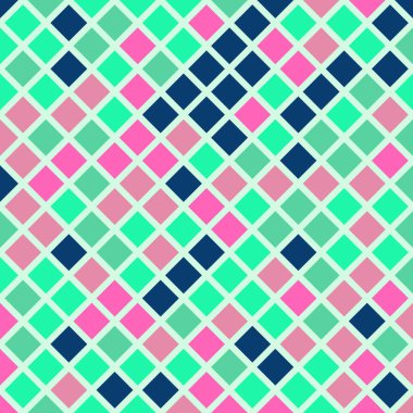 Color Rhombus tile tessellation pattern illustration