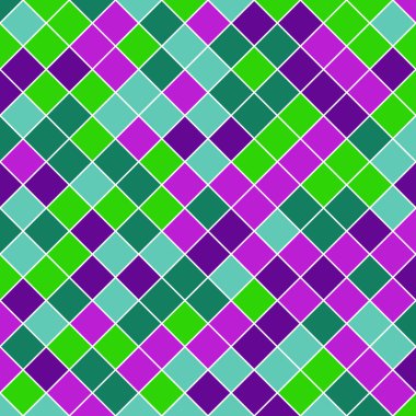 Color Rhombus tile tessellation pattern illustration