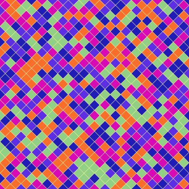 Color Rhombus tile tessellation pattern illustration