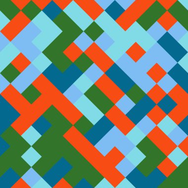 Color Rhombus tile tessellation pattern illustration