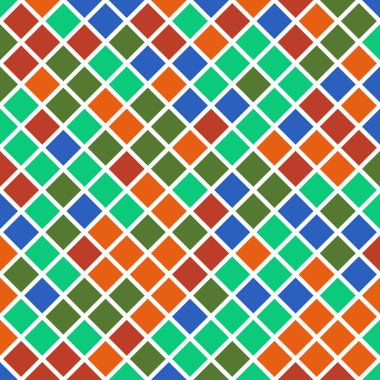 Color Rhombus tile tessellation pattern illustration