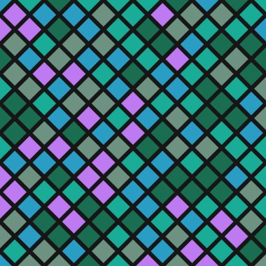 Color Rhombus tile tessellation pattern illustration