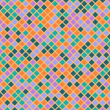 Color Rhombus tile tessellation pattern illustration