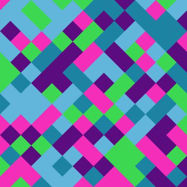 Color Rhombus tile tessellation pattern illustration