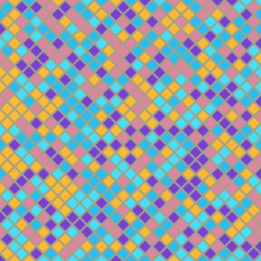 Color Rhombus tile tessellation pattern illustration