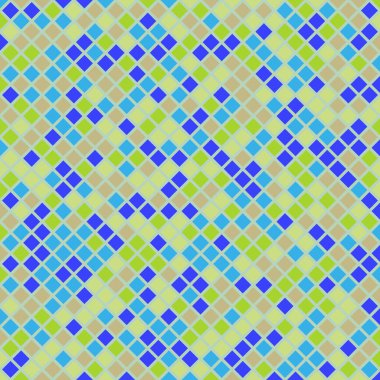 Color Rhombus tile tessellation pattern illustration