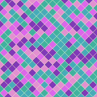 Color Rhombus tile tessellation pattern illustration