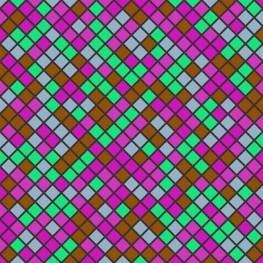 Color Rhombus tile tessellation pattern illustration