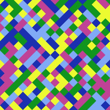 Color Rhombus tile tessellation pattern illustration