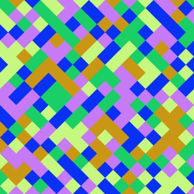 Color Rhombus tile tessellation pattern illustration