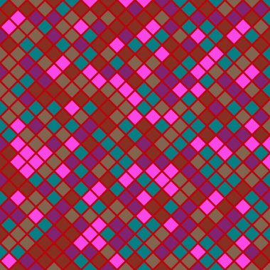 Color Rhombus tile tessellation pattern illustration