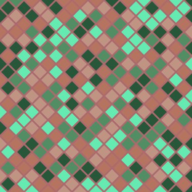 Color Rhombus tile tessellation pattern illustration