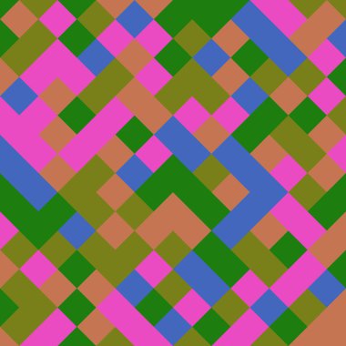 Color Rhombus tile tessellation pattern illustration