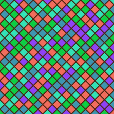 Color Rhombus tile tessellation pattern illustration