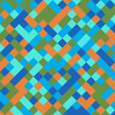 Color Rhombus tile tessellation pattern illustration