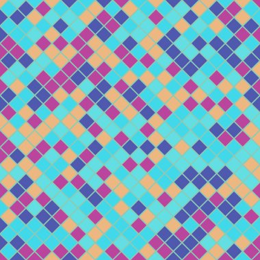 Color Rhombus tile tessellation pattern illustration