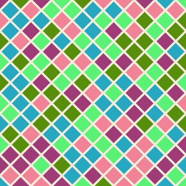 Color Rhombus tile tessellation pattern illustration