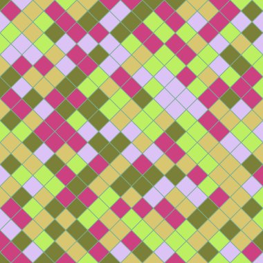 Color Rhombus tile tessellation pattern illustration
