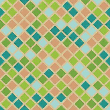 Color Rhombus tile tessellation pattern illustration
