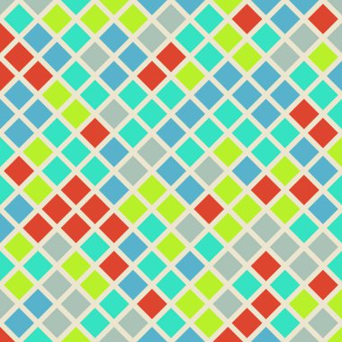 Color Rhombus tile tessellation pattern illustration