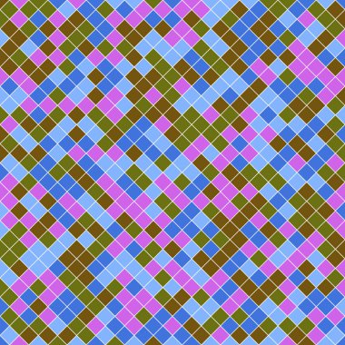 Color Rhombus tile tessellation pattern illustration