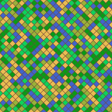 Color Rhombus tile tessellation pattern illustration
