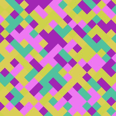 Color Rhombus tile tessellation pattern illustration