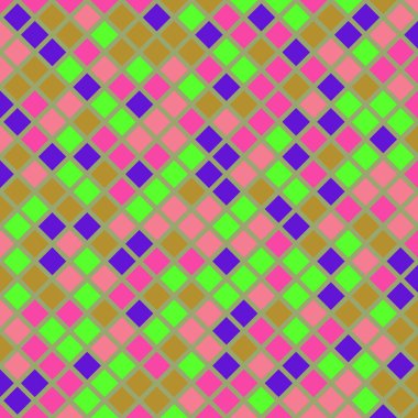 Color Rhombus tile tessellation pattern illustration