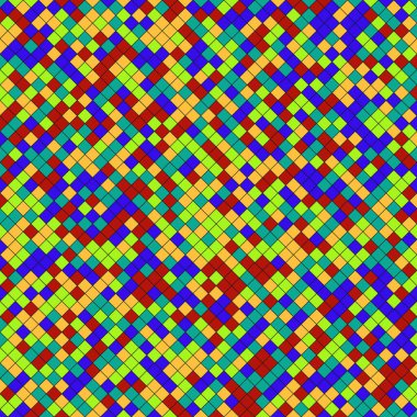 Color Rhombus tile tessellation pattern illustration
