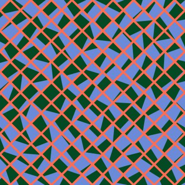 Color Rhombus tile tessellation pattern illustration